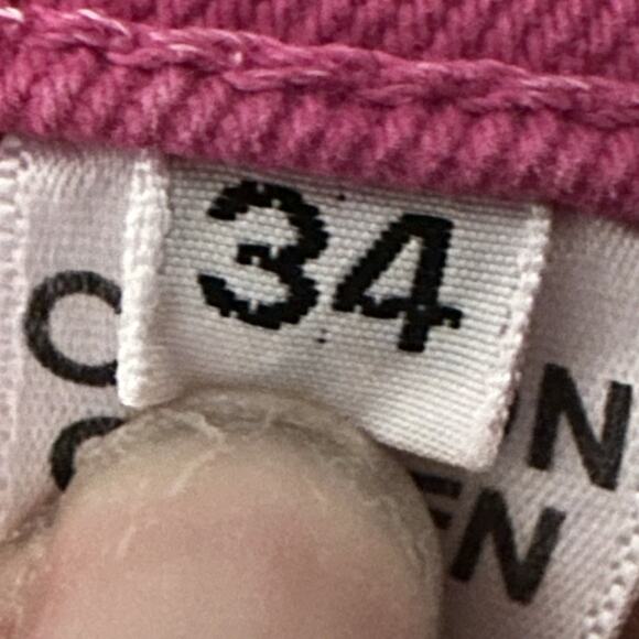 Cotton Citizen 34 Splash Straight Fit Jeans Cotton Blend Stretch‎ Fuscia NWT - Picture 7 of 11